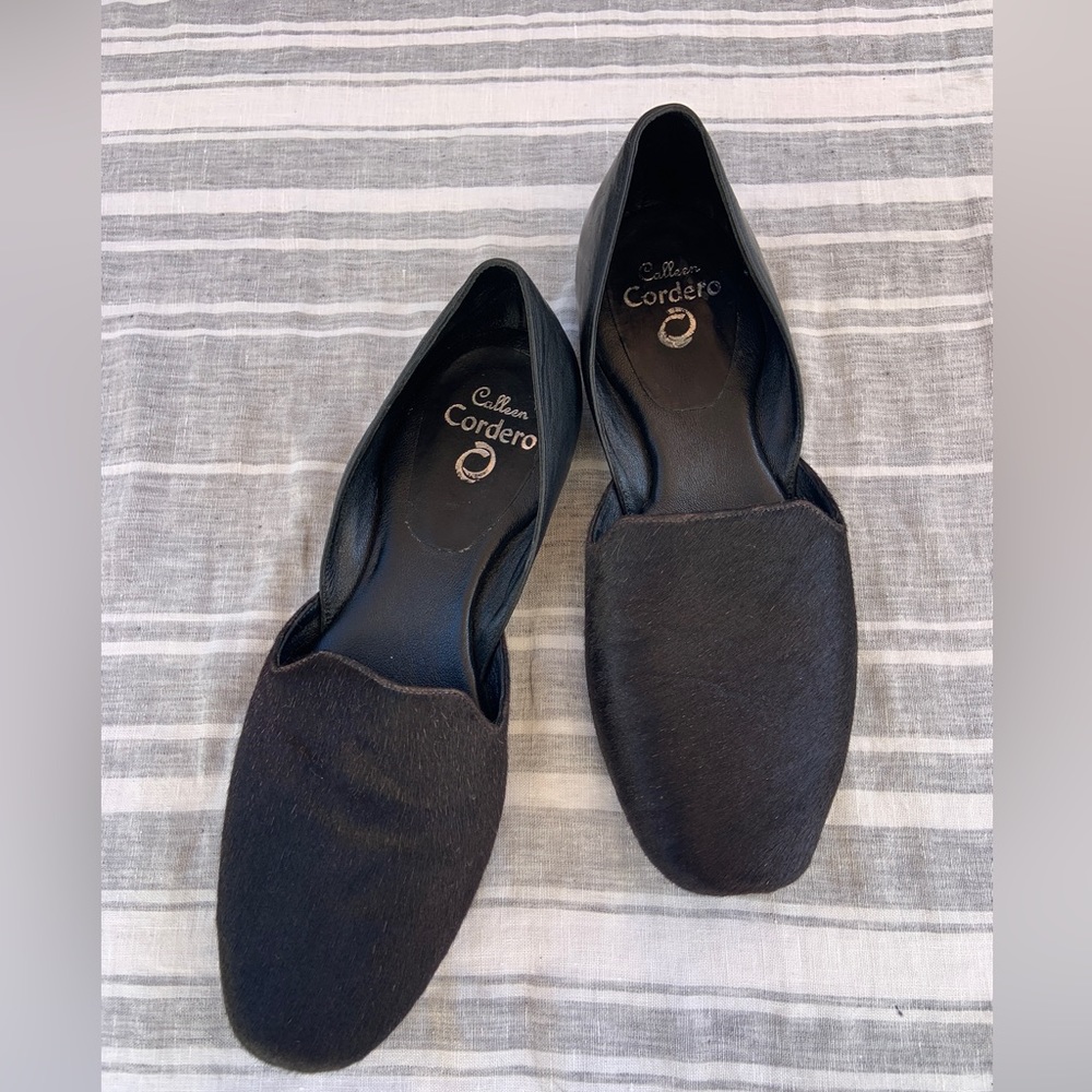 【Calleen Cordero】Unborn calf Flat shoes/Size8.5